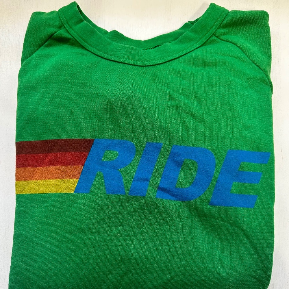 RIDE LOGO CREW SWEATSHIRT - KELLY GREEN